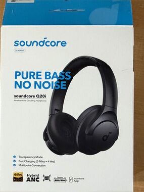 Soundcore Q20i Wireless Noise-Cancelling Headphones - Black
